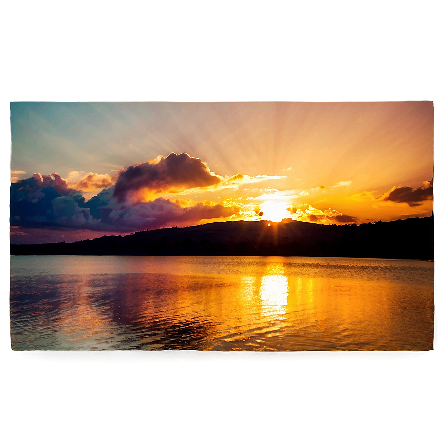 Soothing Radiant Sunset PNG nsv PNG with transparent background