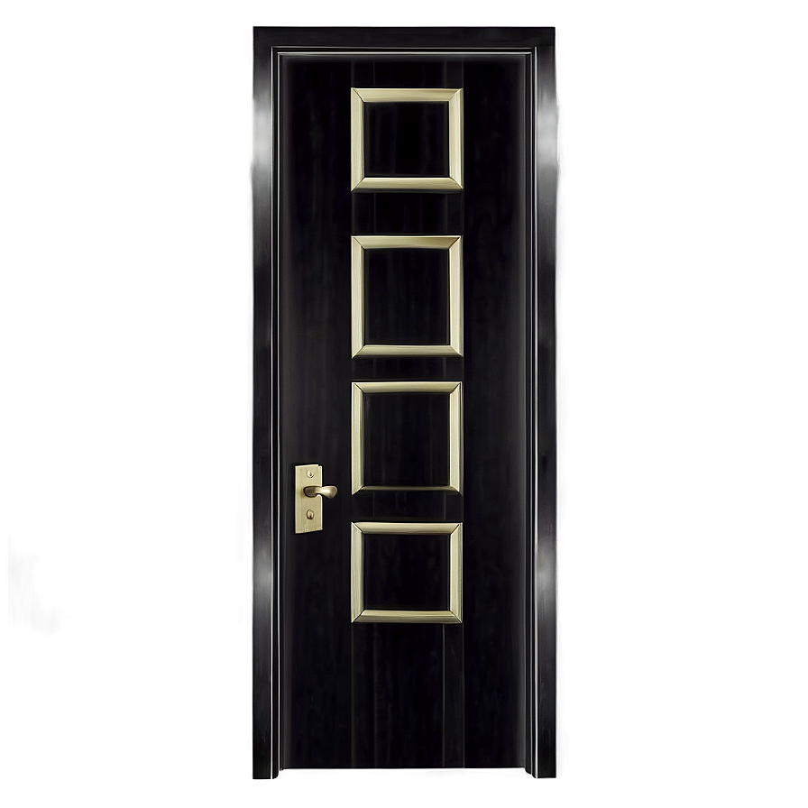 Sophisticated Black Door Png 60