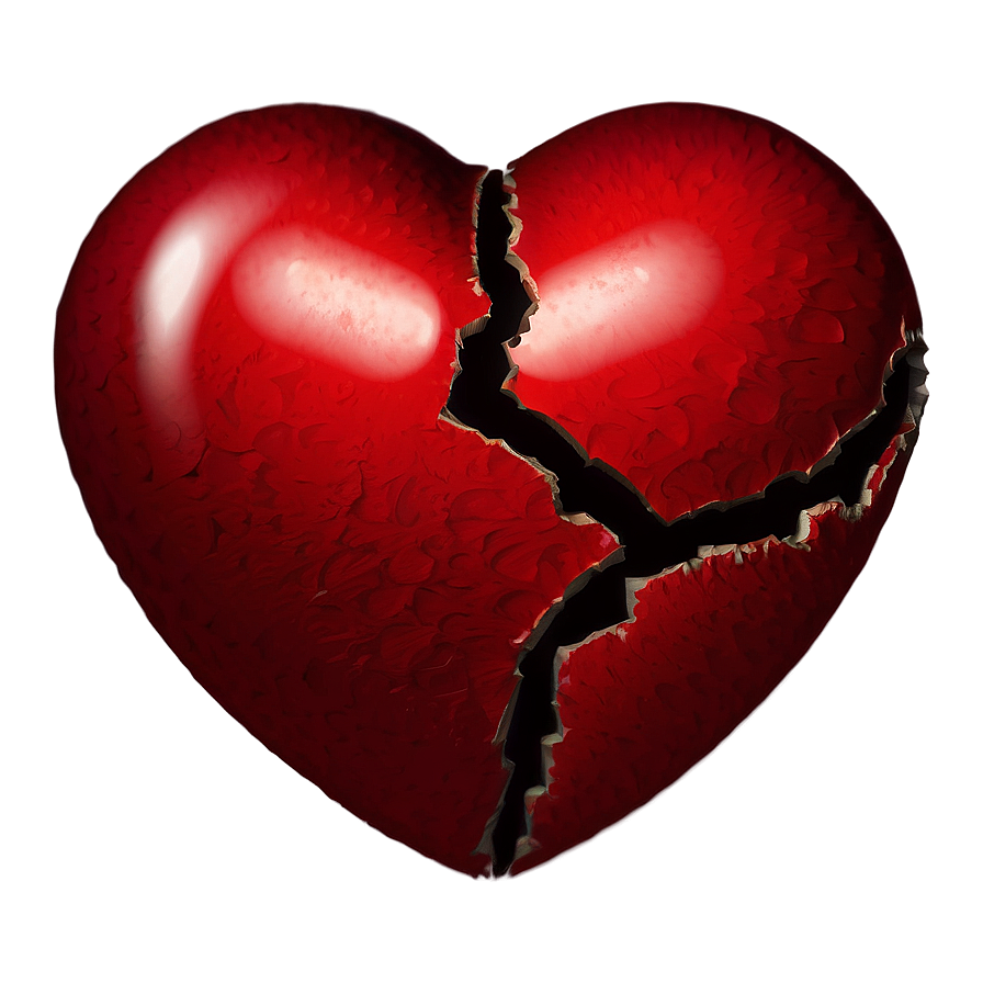 Sorrowful Broken Heart Emoji Png 06122024