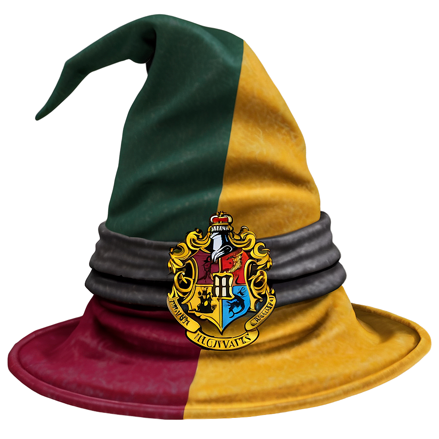 Sorting Hat With Hogwarts Houses Png Nnf