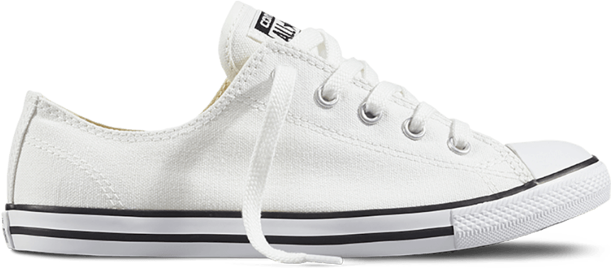 Soulier Converse All Star Dainty White Wmns - Converse Chuck Taylor All Star Low Top, HD Png Download PNG with transparent background