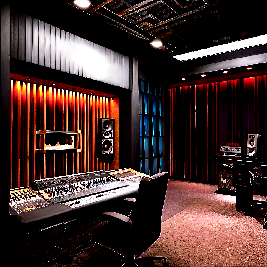 Soundproof Recording Studio Design PNG gem PNG with transparent background