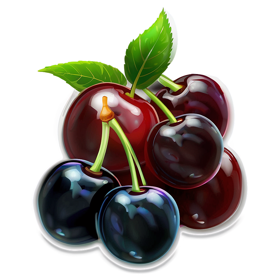 Sour Cherry Cartoon PNG 06252024 PNG image with a transparent background, free high-resolution download