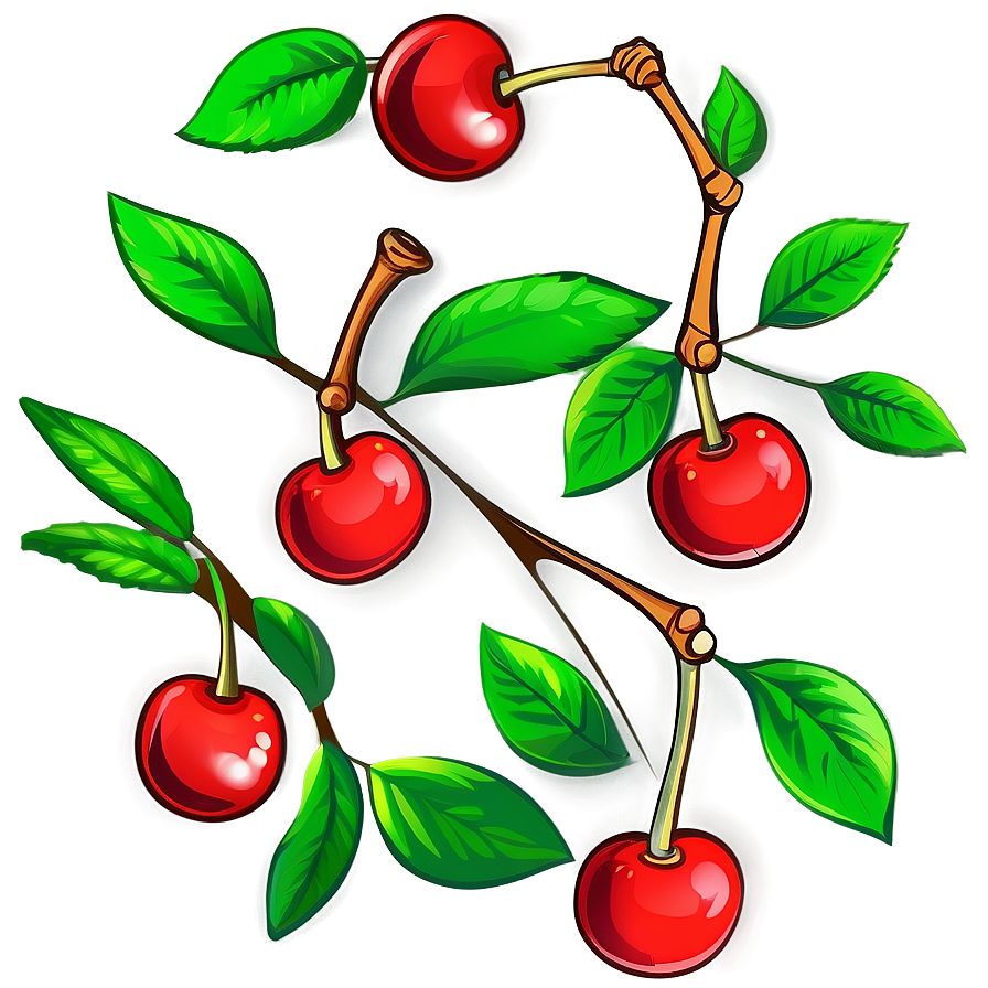 Sour Cherry Cartoon PNG 41 PNG image with a transparent background, free high-resolution download