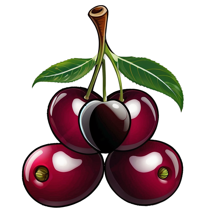 Sour Cherry Cartoon PNG ria PNG image with a transparent background, free high-resolution download