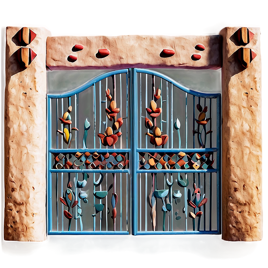 Southwestern Style Gate Png 05242024