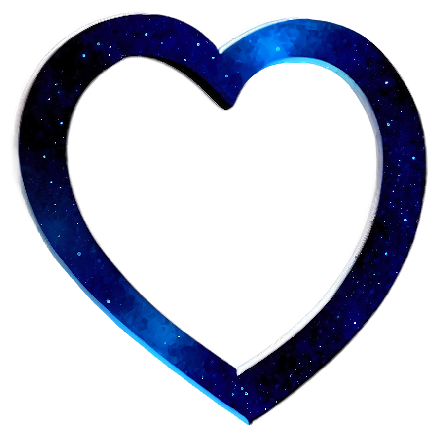 Space Blue Heart Png 48