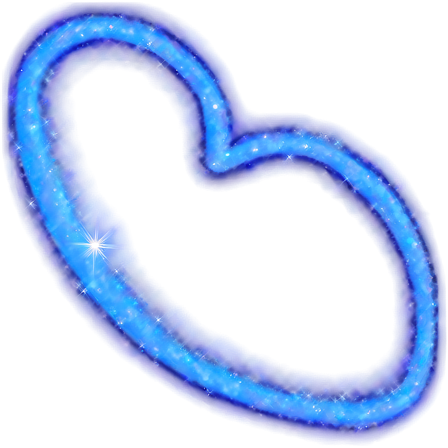 Space Blue Heart Png 5