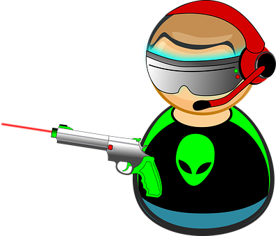 Space Cadet Alien Vector