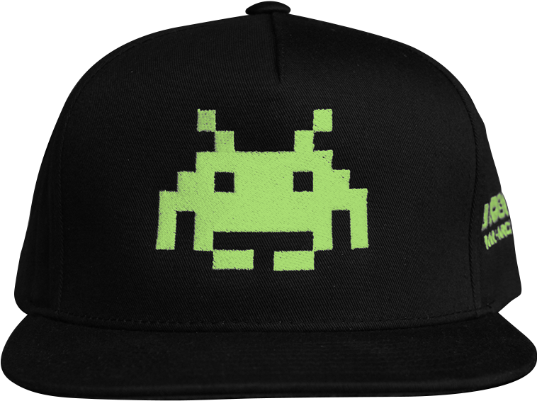 Space Invaders Black Cap