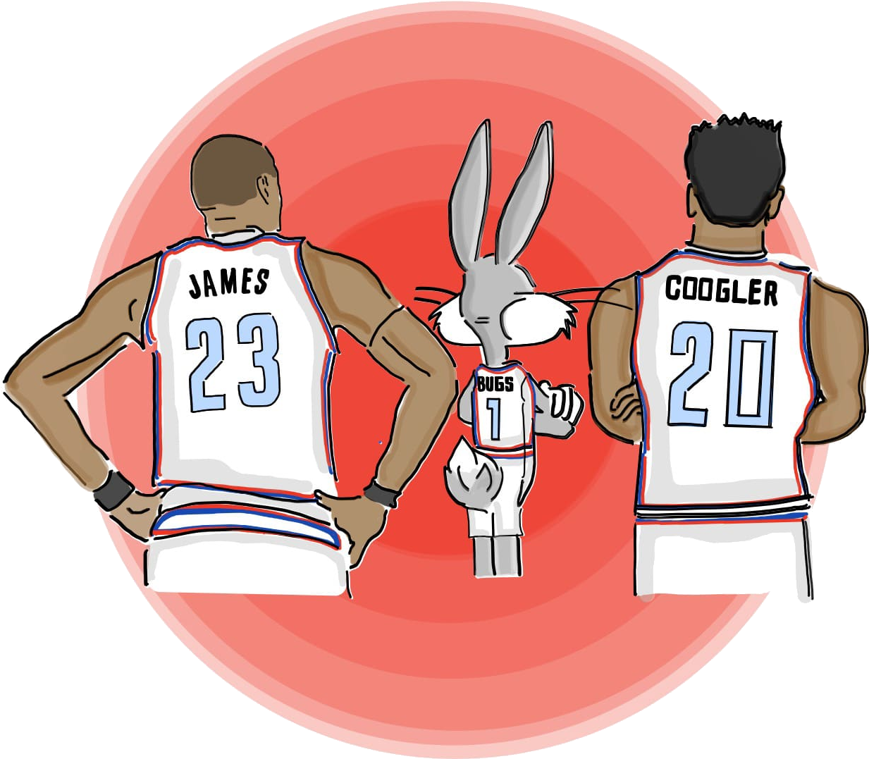 Space Jam_ Team Huddle_ Illustration