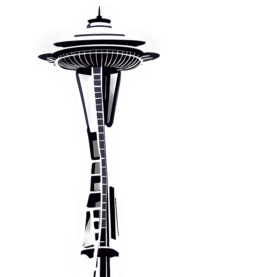 Space Needle Drawing Png 26