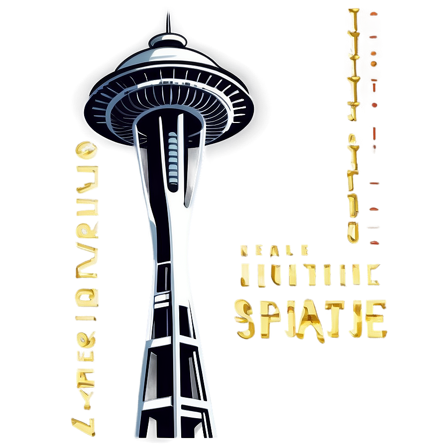 Space Needle Icon Png 43