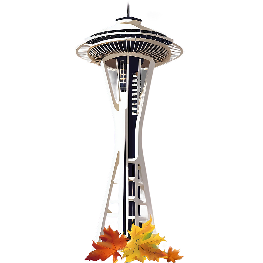 Space Needle In Autumn Png 58