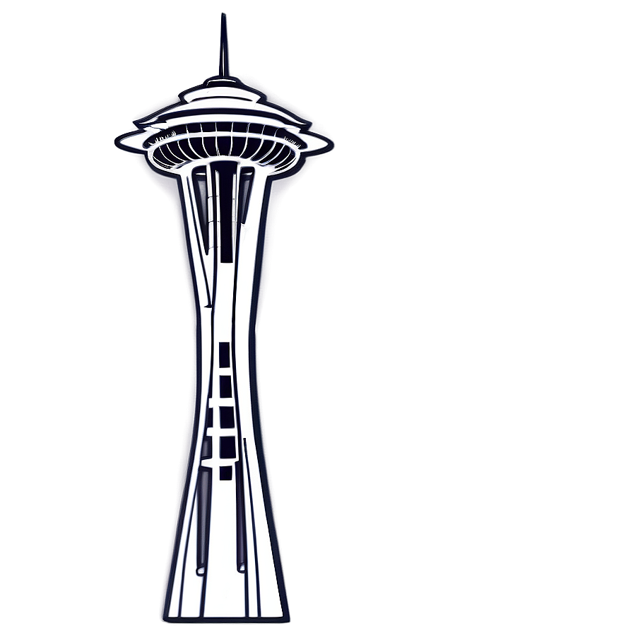 Space Needle Outline Png Yws55