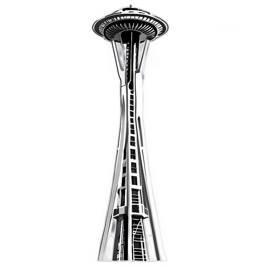 Space Needle Sketch Png 06122024