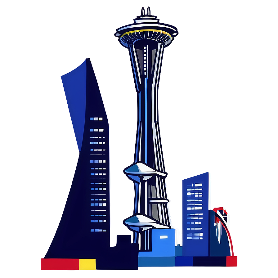 Space Needle Skyline Png 06122024