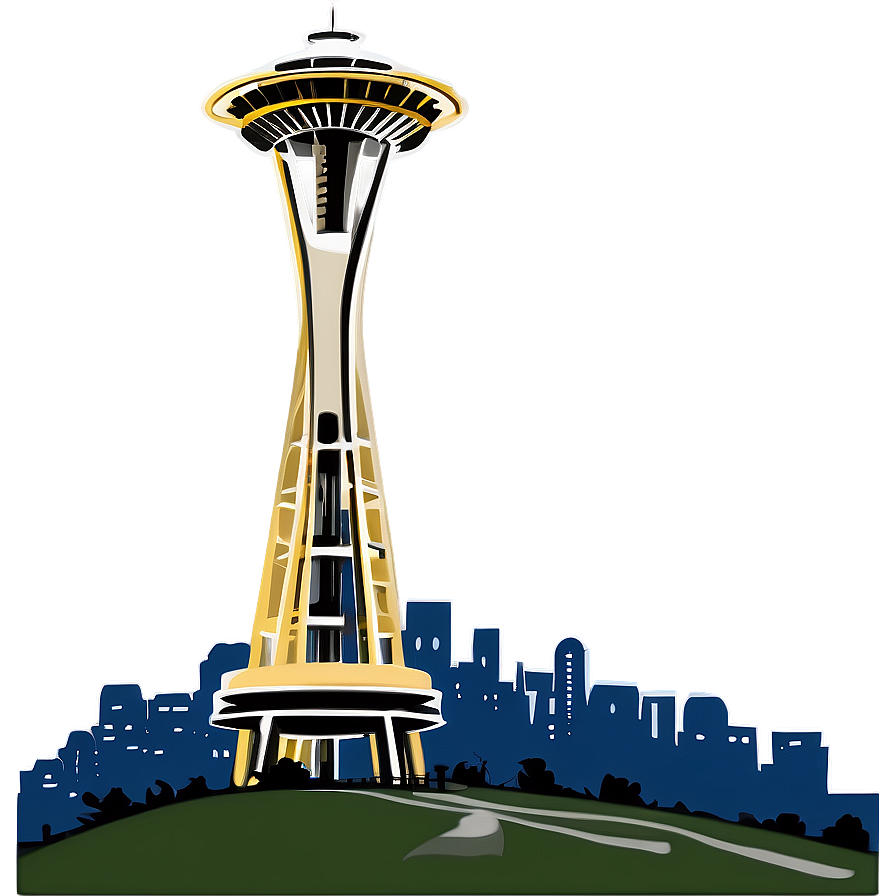 Space Needle Vector Png 9