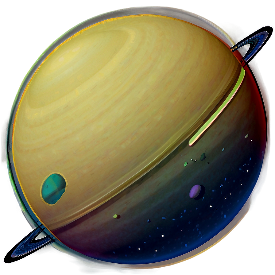 Space Saturn Graphic PNG edd PNG with transparent background