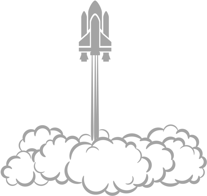 Plant,black And White - Rocket Launch Clip Art, HD Png Download PNG with transparent background