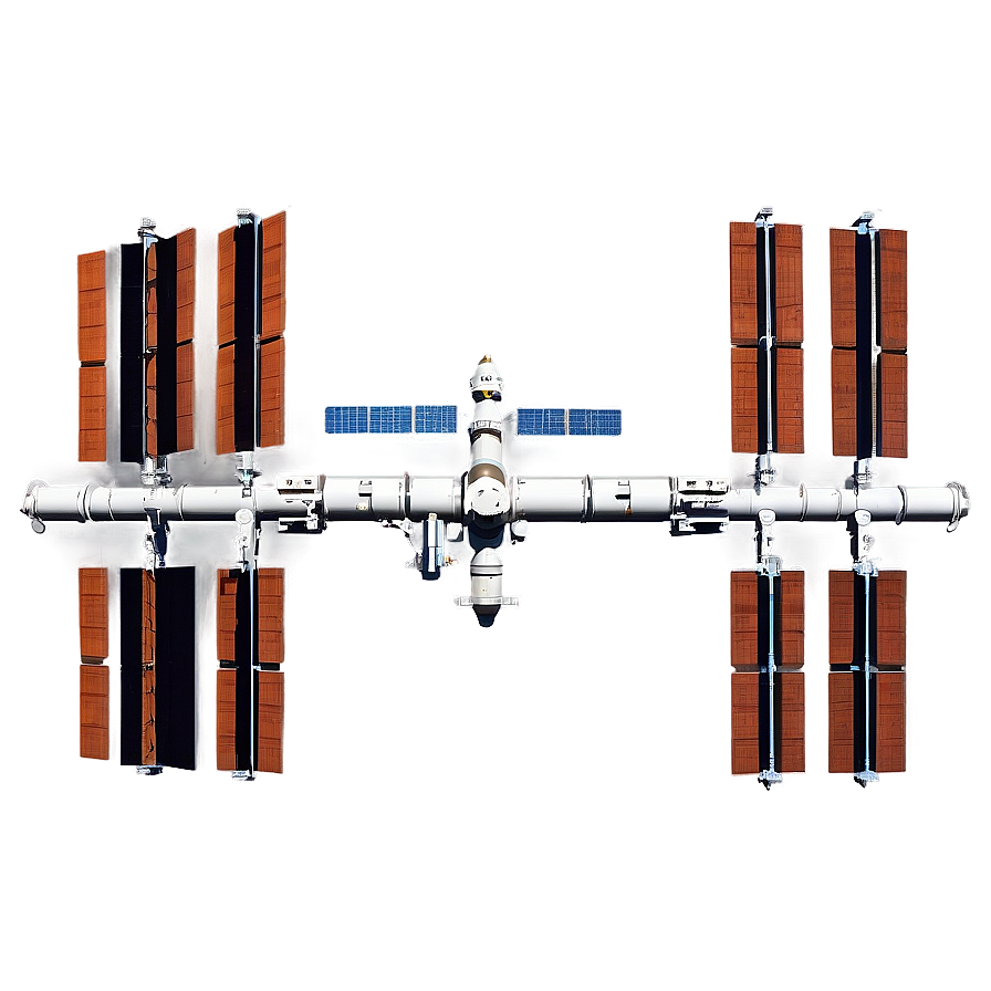Space Station in Star Field PNG 06132024 PNG with transparent background
