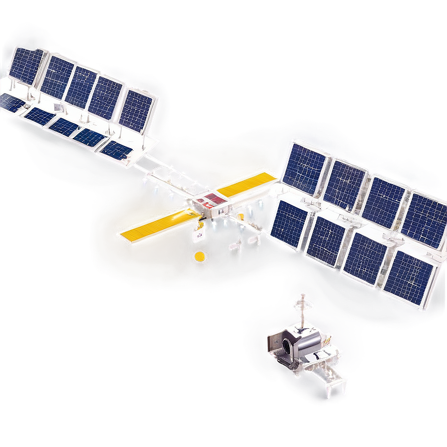 Space Station Solar Farm PNG hyc35 PNG with transparent background