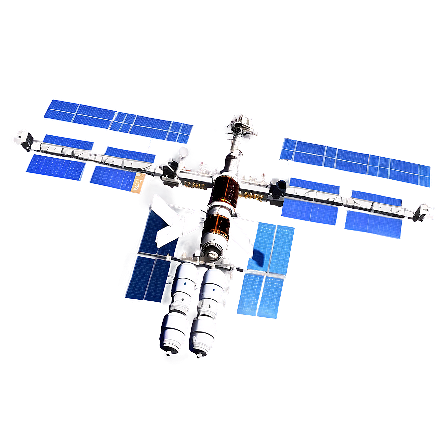 Space Station with Satellites PNG 26 PNG with transparent background