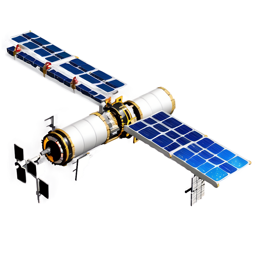 Space Station with Satellites PNG 34 PNG with transparent background