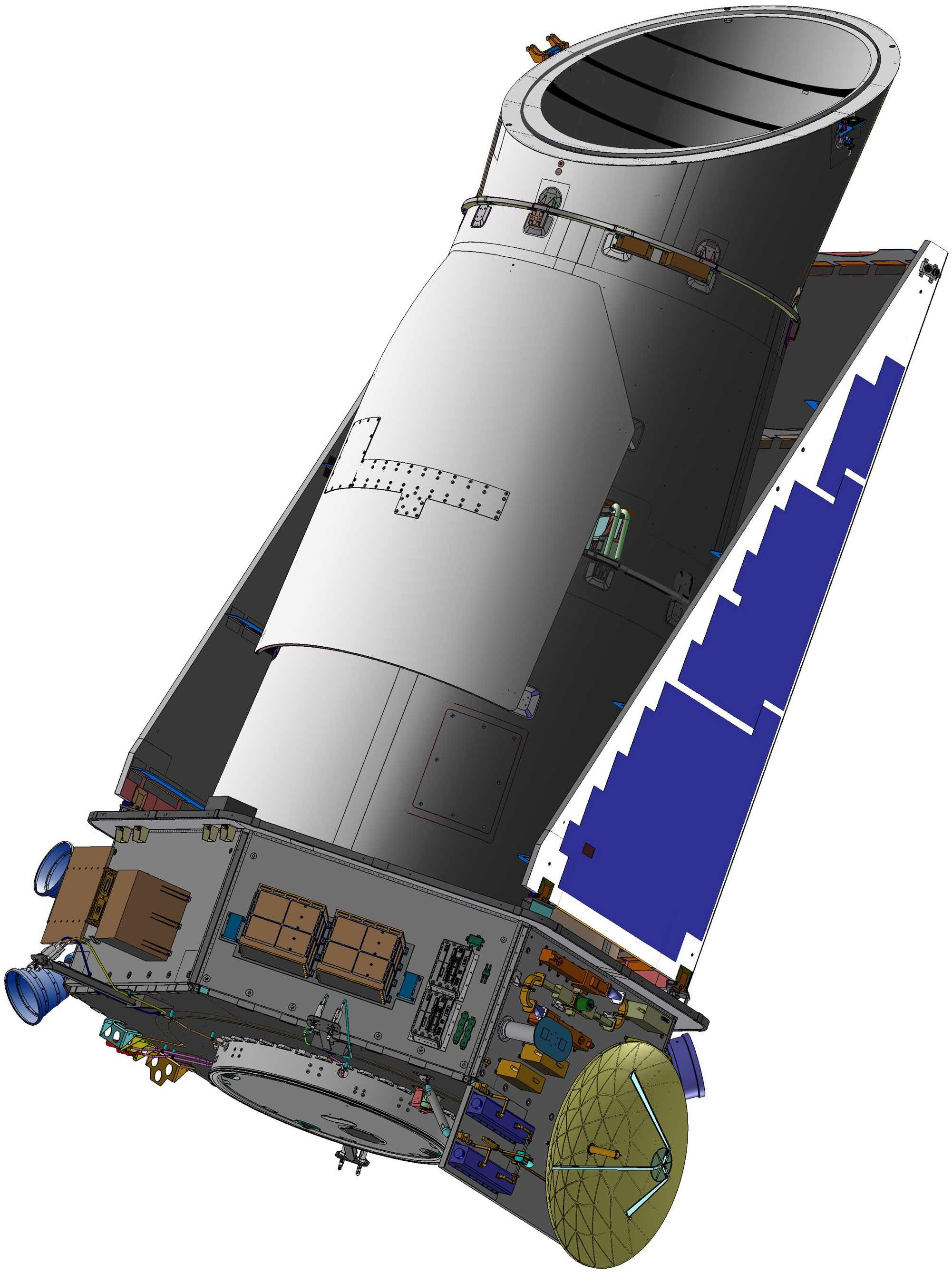 Kepler Space Telescope Spacecraft Model 1 - Kepler Space Telescope Diagram, HD Png Download PNG with transparent background