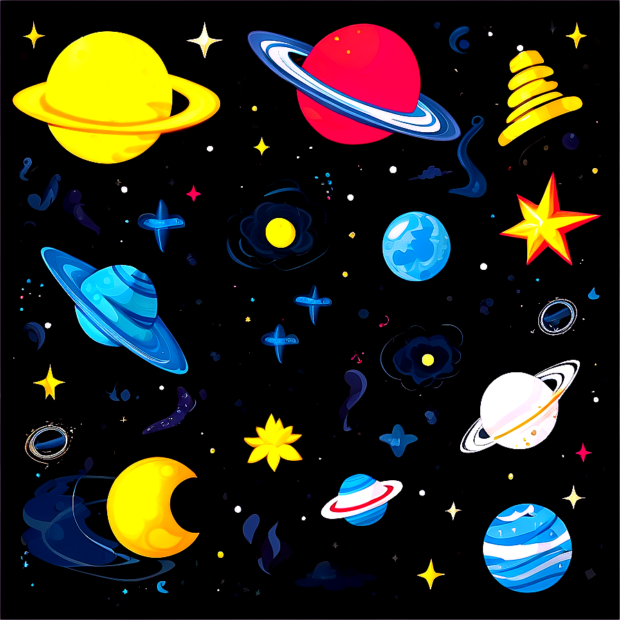 Space Wrapping Paper Png 85