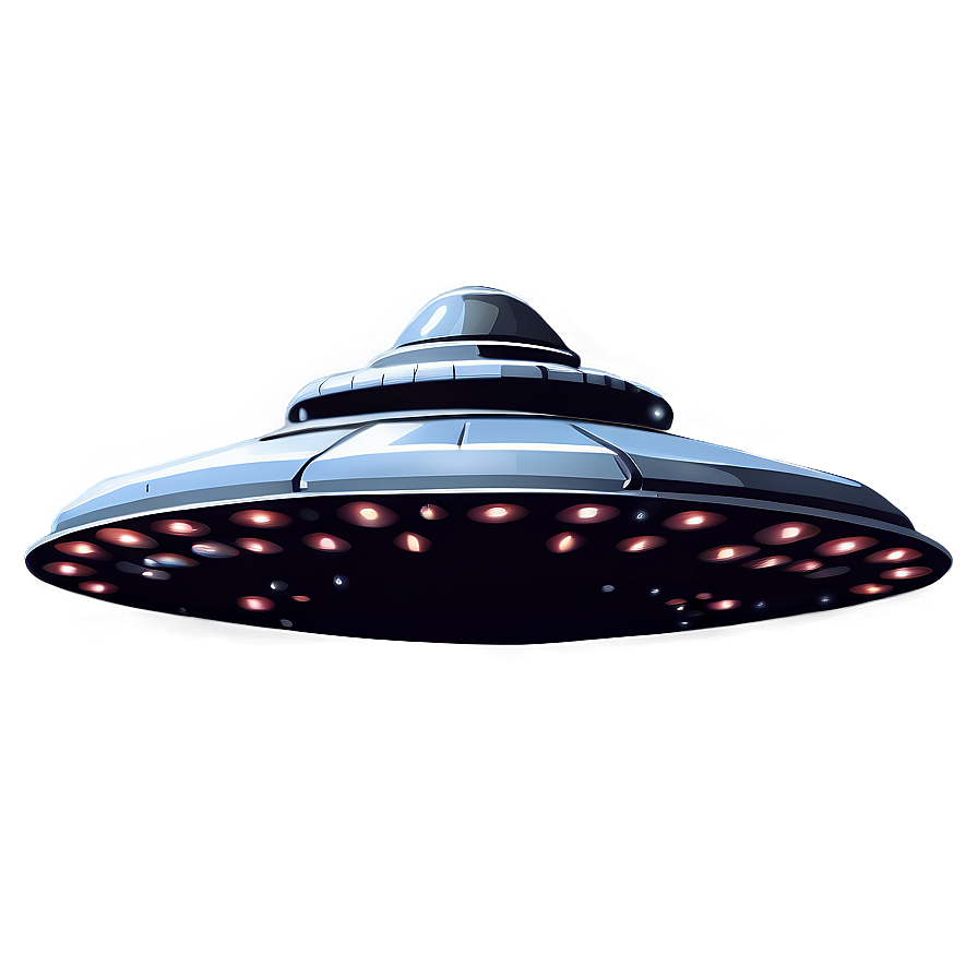 Spacecraft Flying Saucer Vector Png 06202024