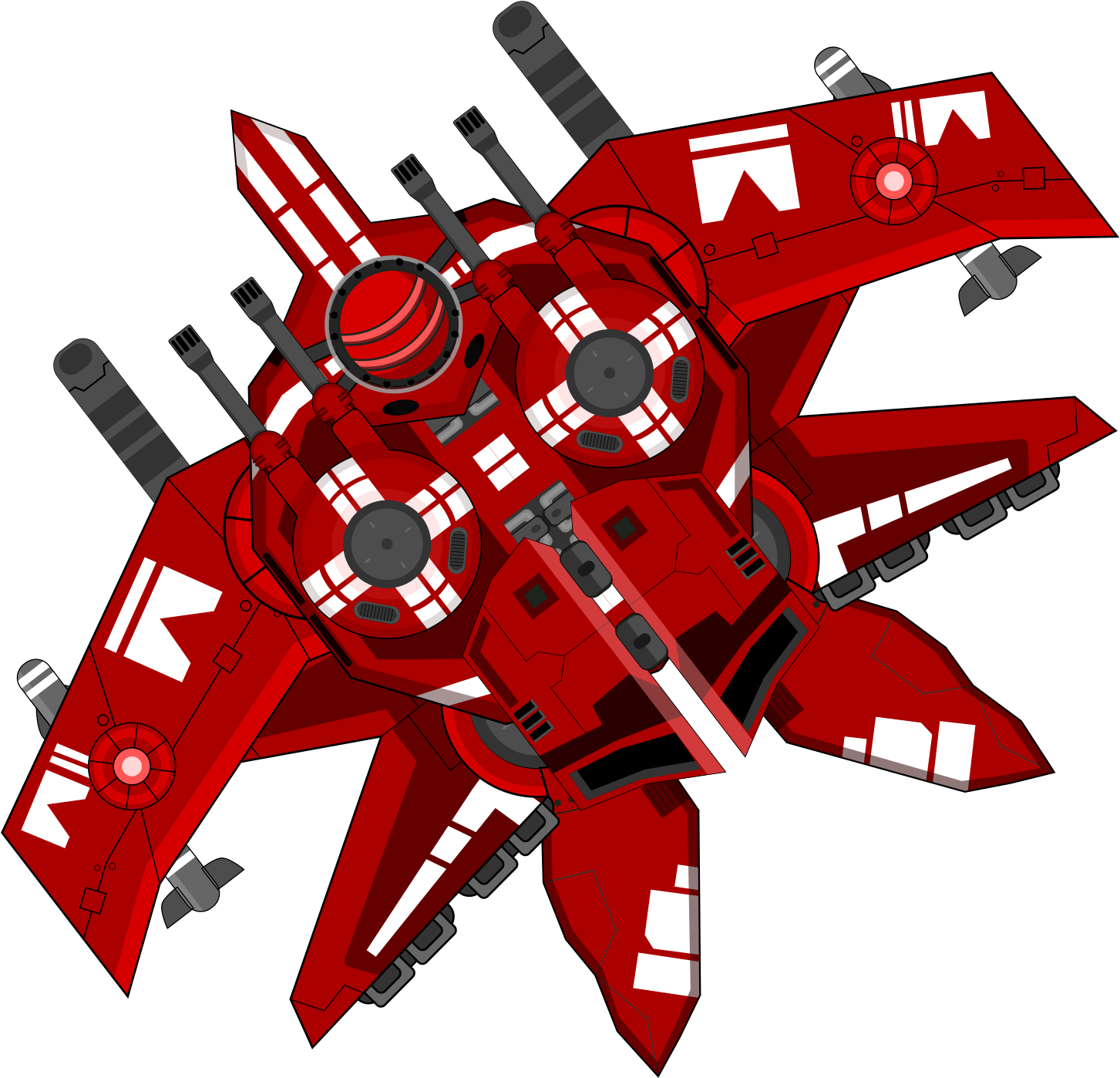 Spaceship Clipart Red - Red Spaceship Clipart, HD Png Download PNG with transparent background