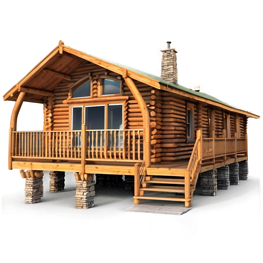 Spacious Log Cabin Floor Plan Png 3