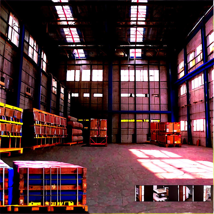 Spacious Warehouse Interior PNG 41 PNG with transparent background