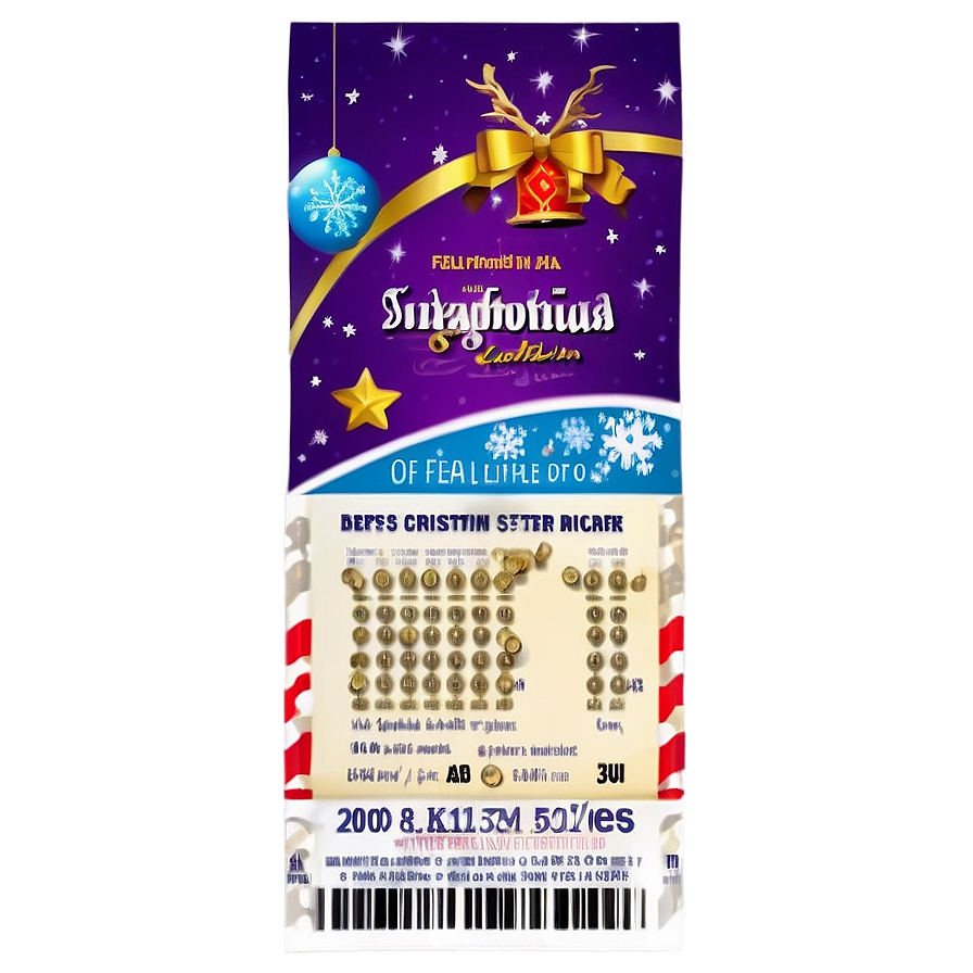 Spain Christmas Lottery Ticket Png Roj83