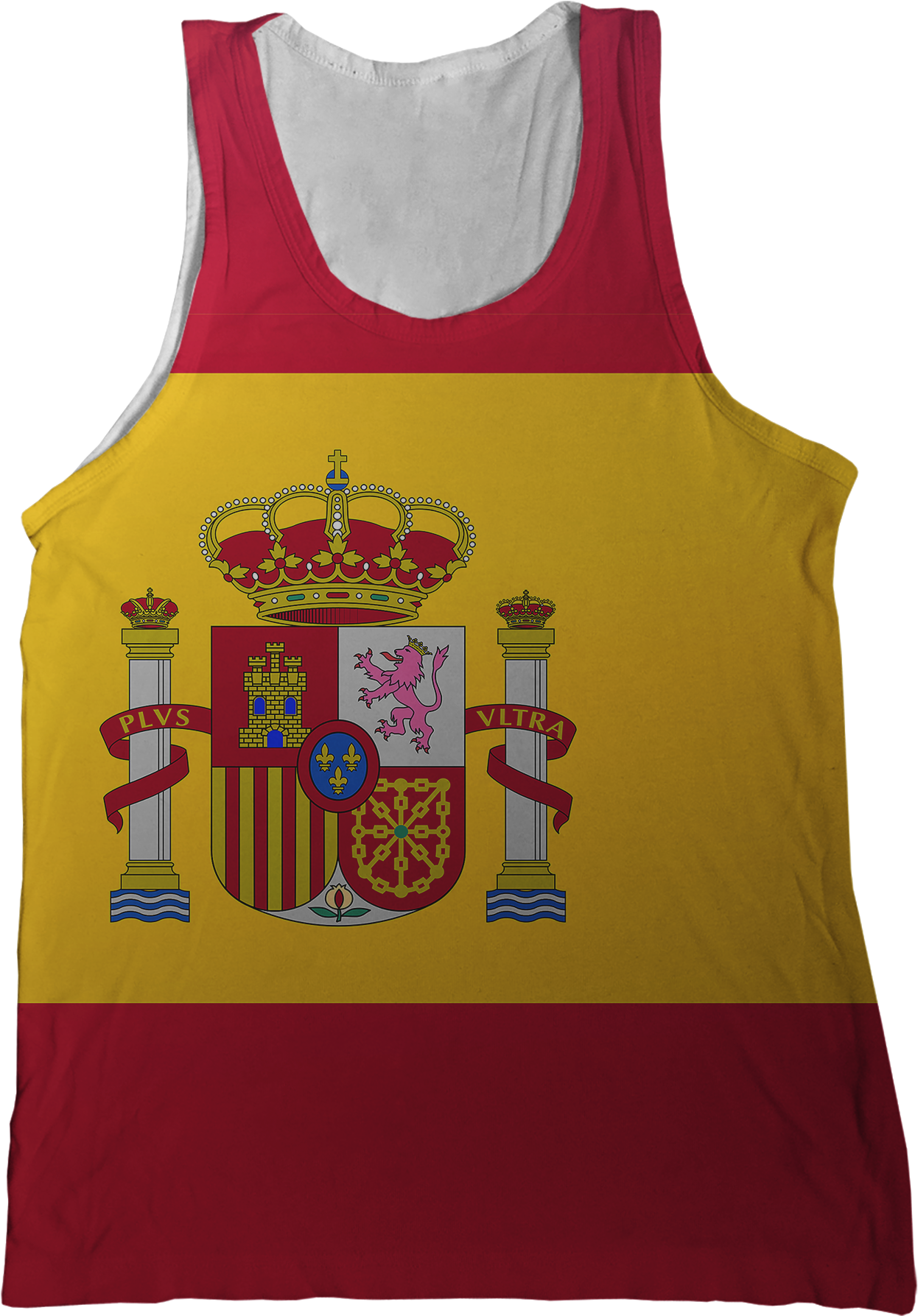 Spain Flag Tank Top Design