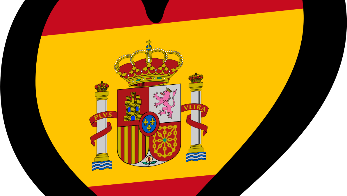 Spain Flag Clipart , Png Download - Spain Flag Heart, Transparent Png PNG with transparent background