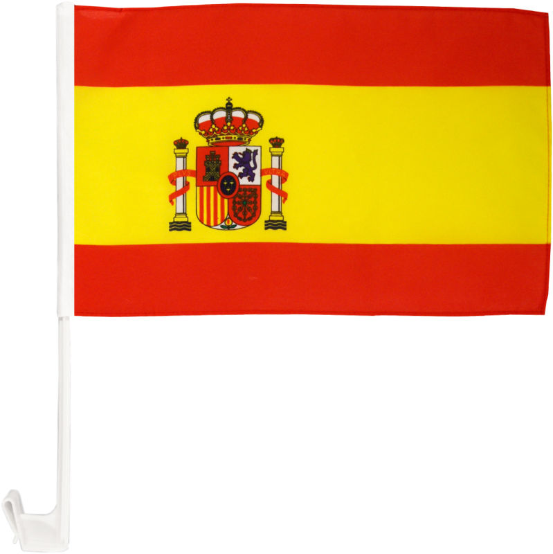Spain Car Flag - Spain Flag, HD Png Download PNG with transparent background