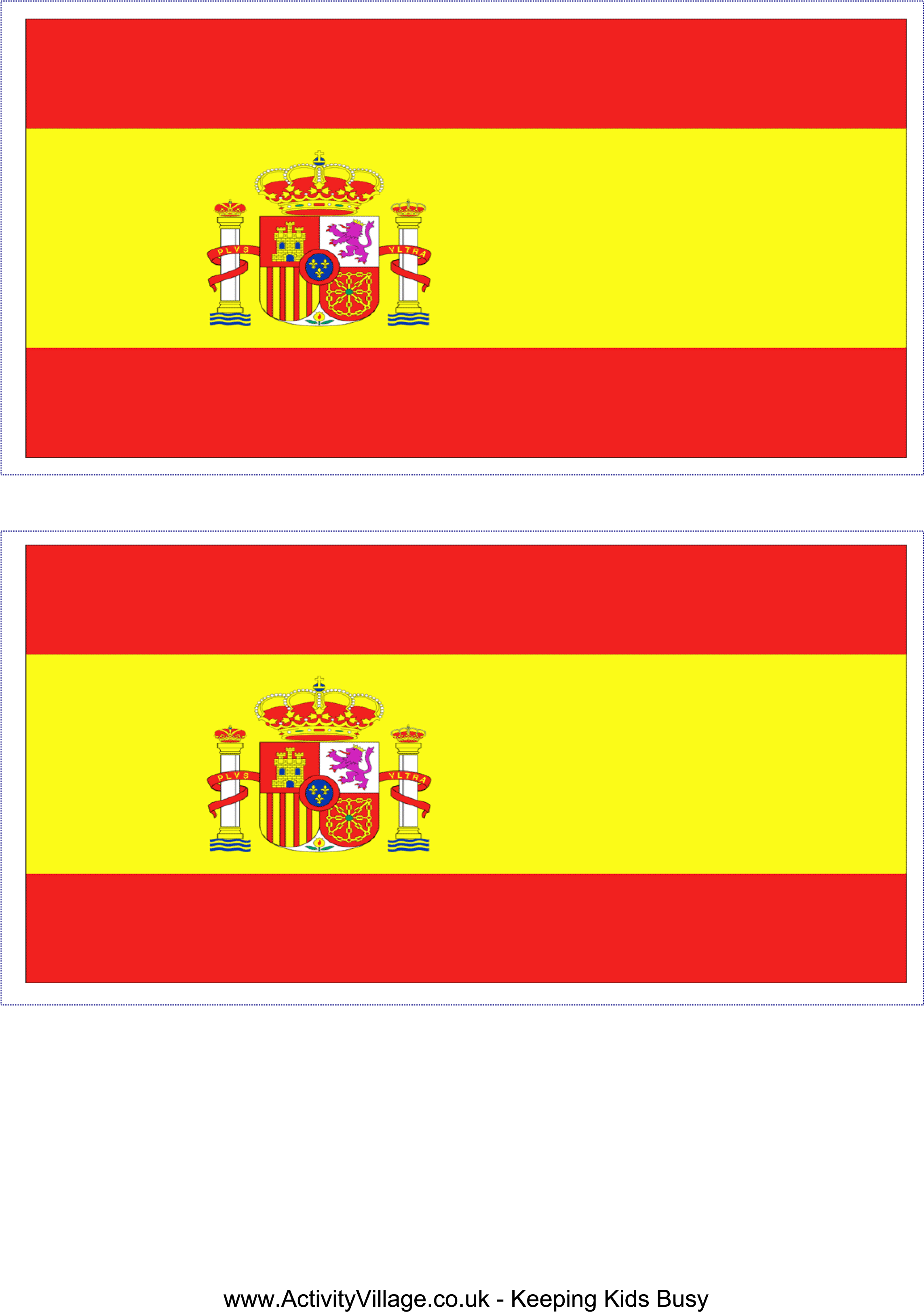 Printable Small Spanish Flag, HD Png Download PNG with transparent background