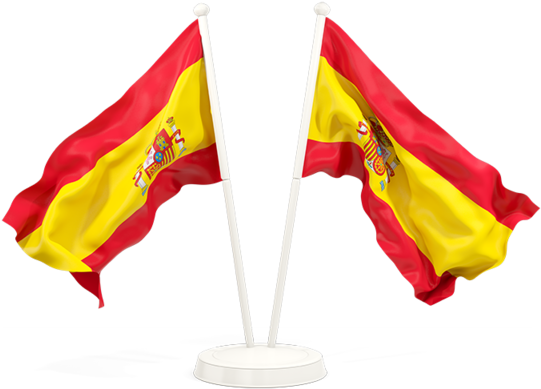 Spanish Flags Waving