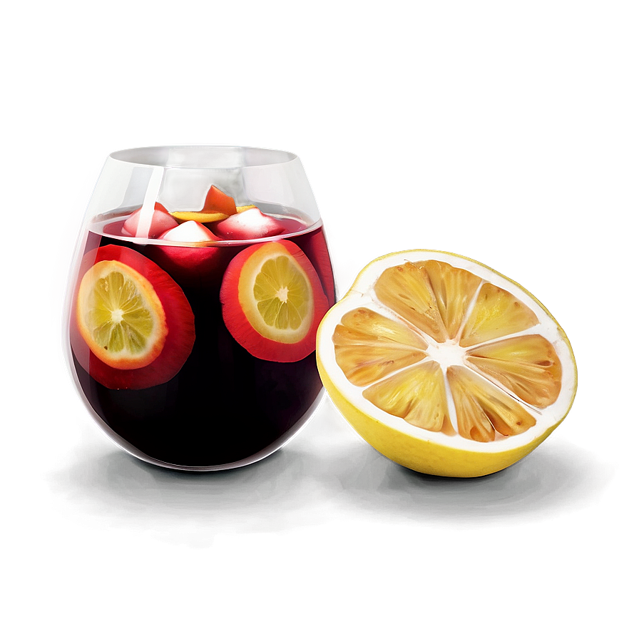 Spanish Sangria PNG wbw PNG with transparent background