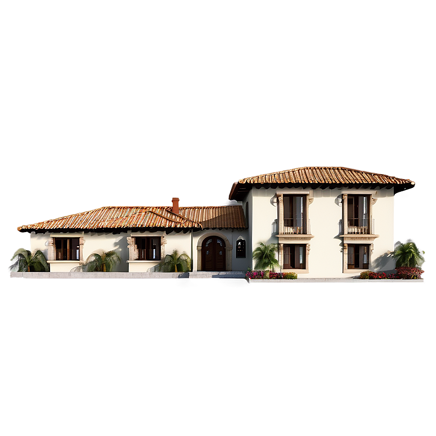 Spanish Villa PNG qft PNG with transparent background