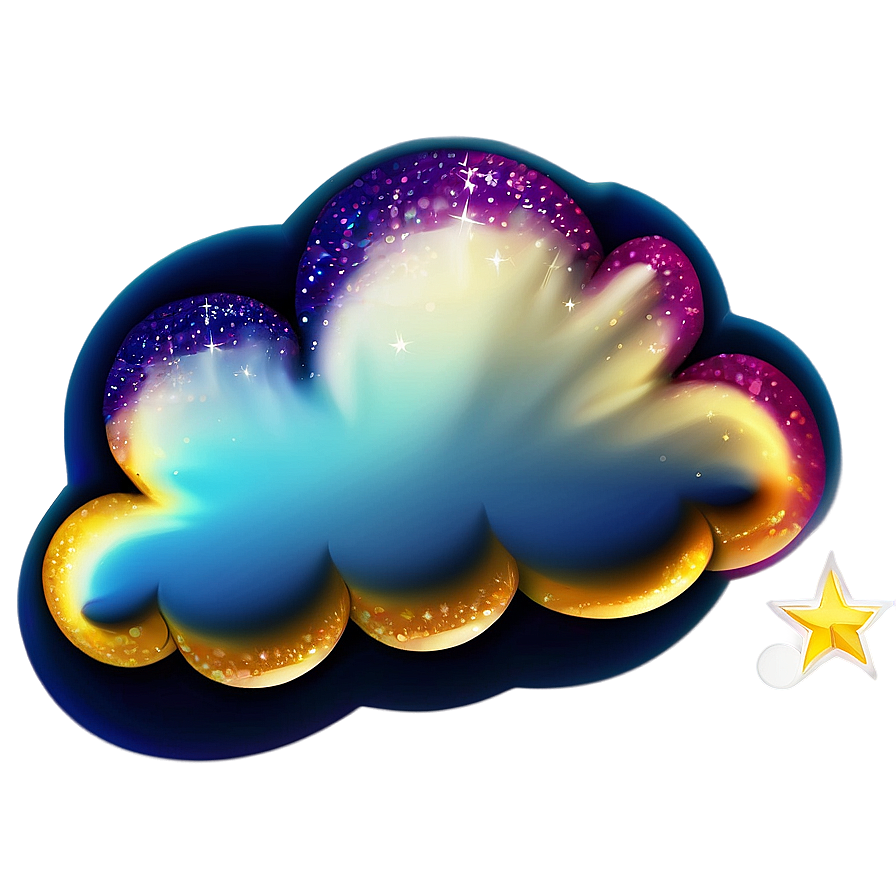 Sparkle Cloud Emoji Png 05252024