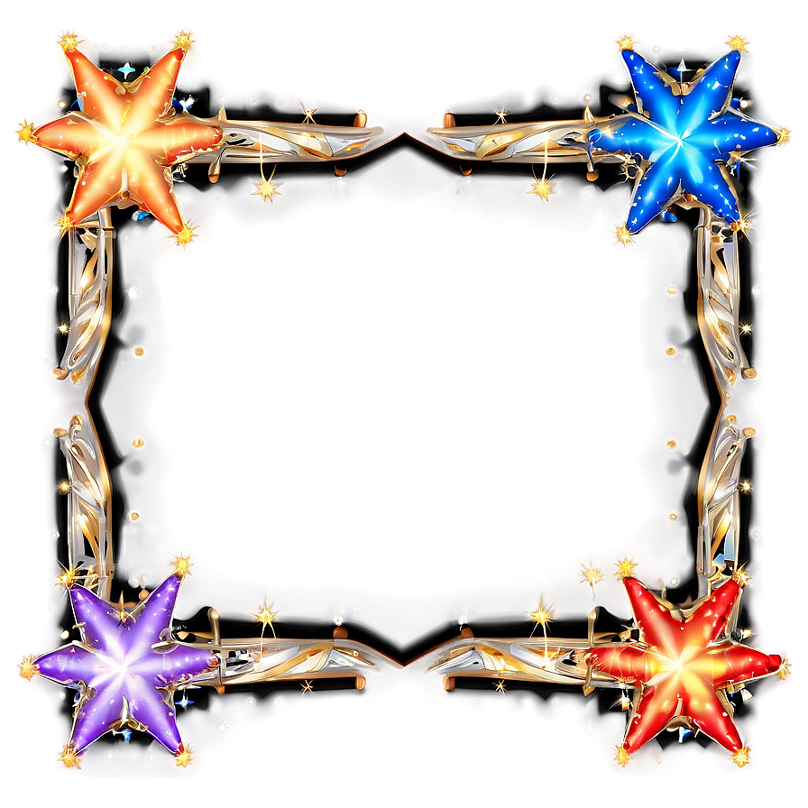 Sparkle Star Frame Png Pxl