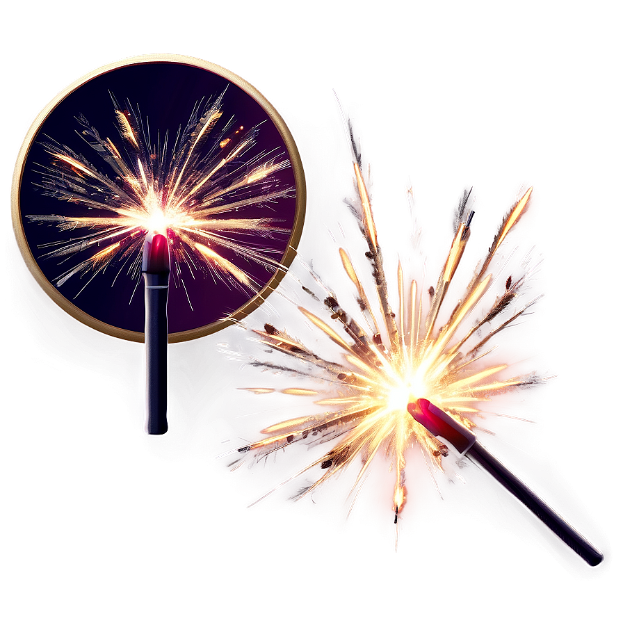 Sparklers Fire Glow Png 33