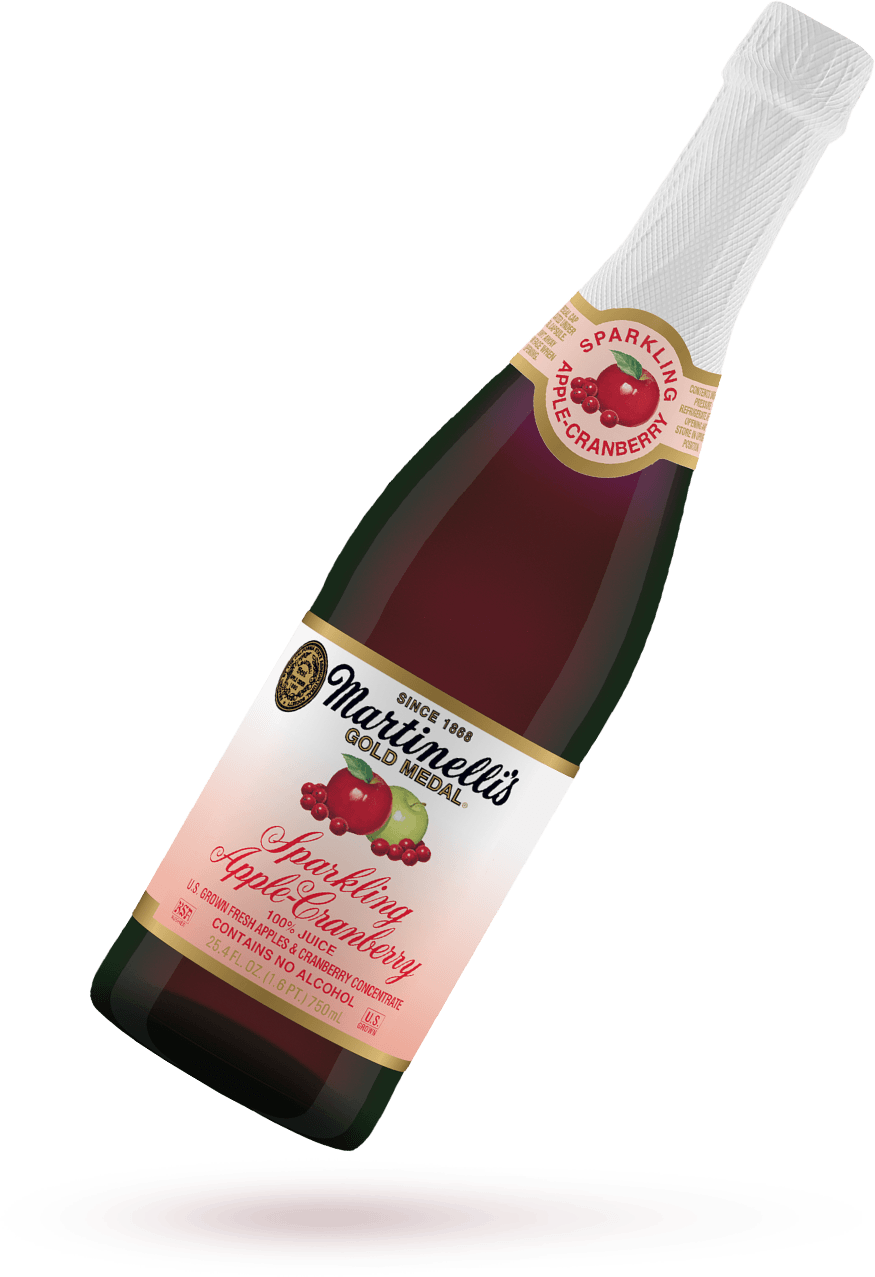 Sparkling Apple Cranberry Cider Bottle