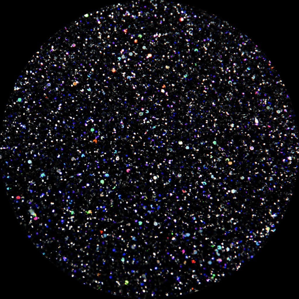 Sparkling Black Glitter Texture PNG with transparent background