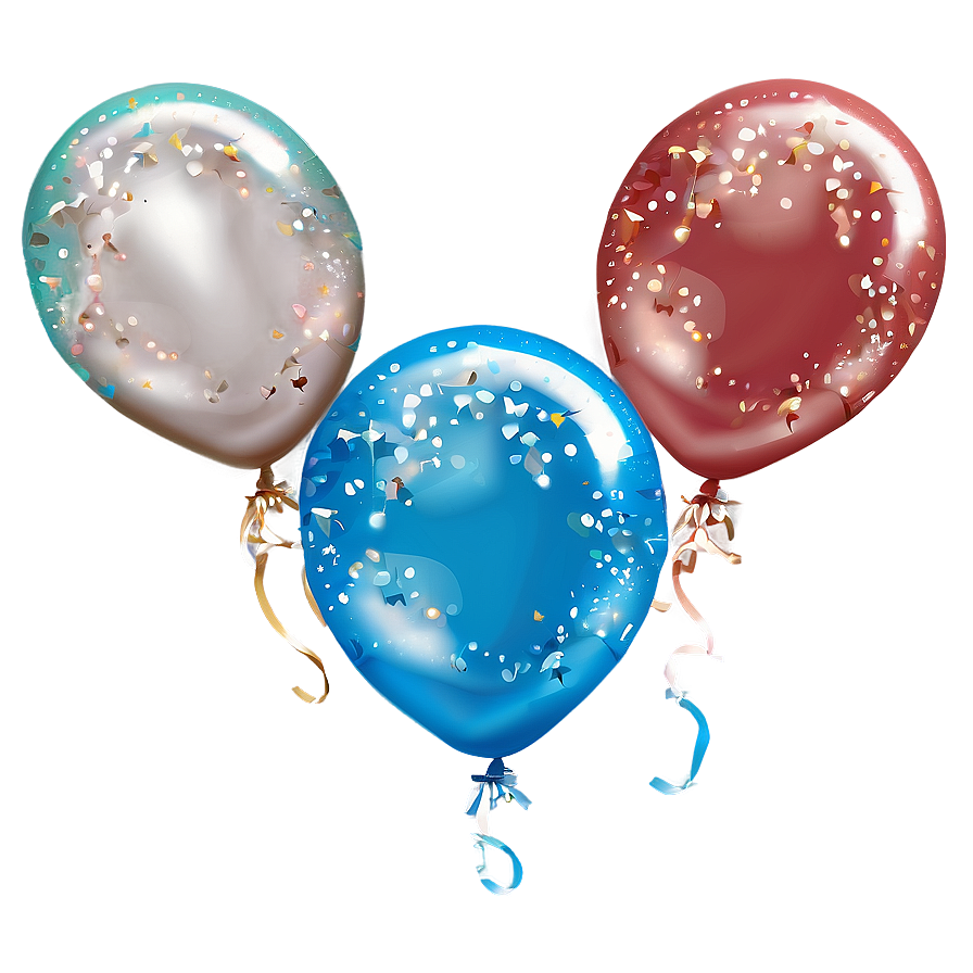 Sparkling Blue Balloons Png 06122024