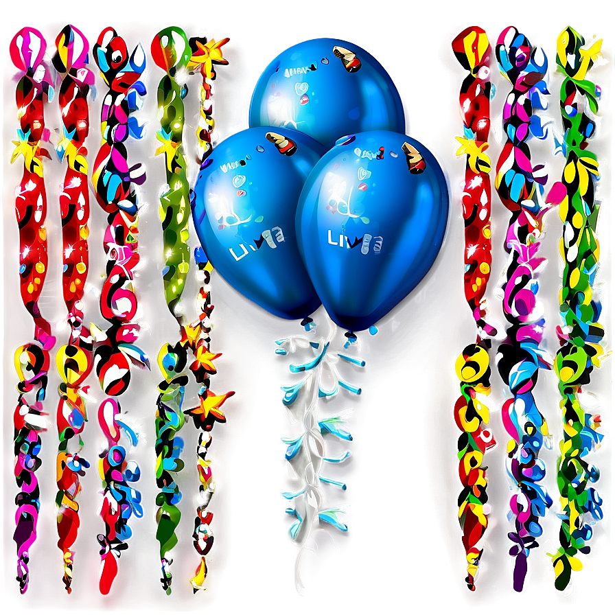 Sparkling Blue Balloons Png 06122024