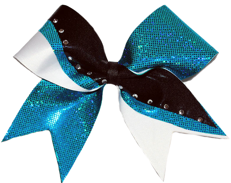 Sparkling Blue Cheer Bow